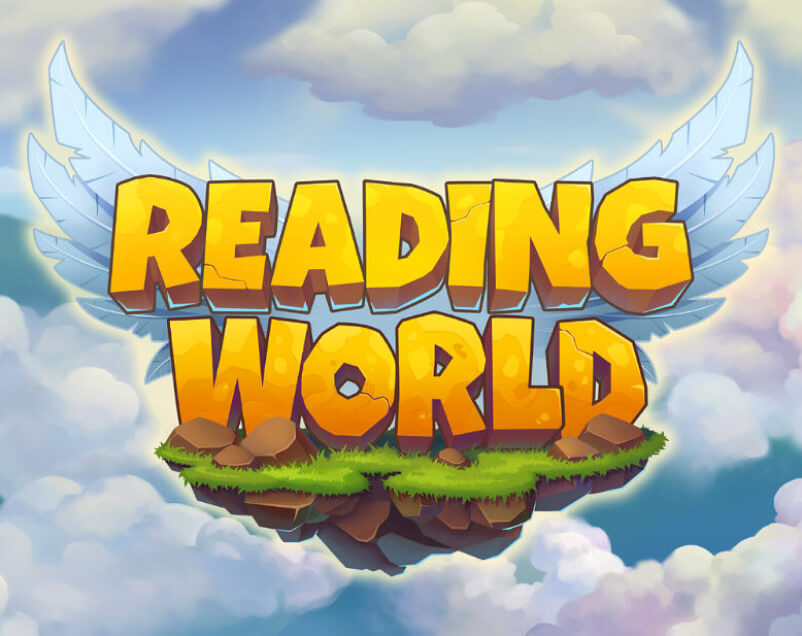 Reading World 2D Game Logo Design