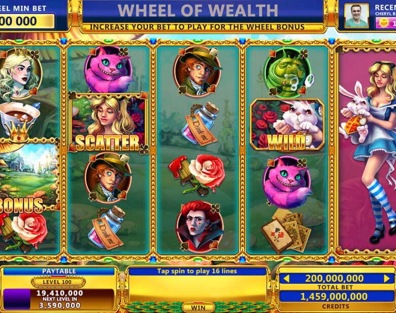 Slot machine game graphics design