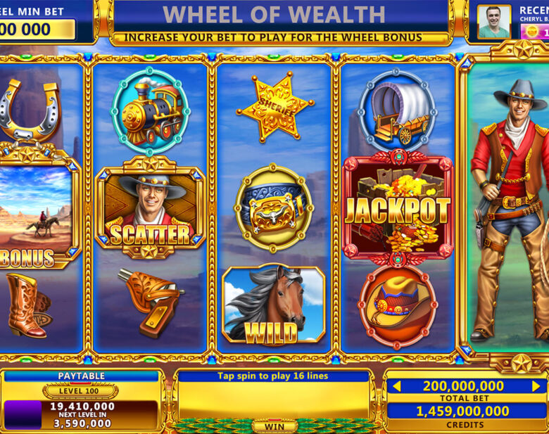 Slot machine game graphics design
