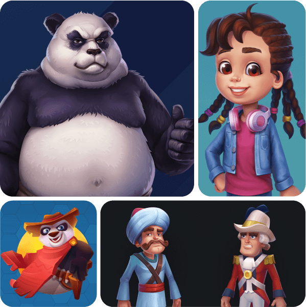 Game 2D Characters Artwork