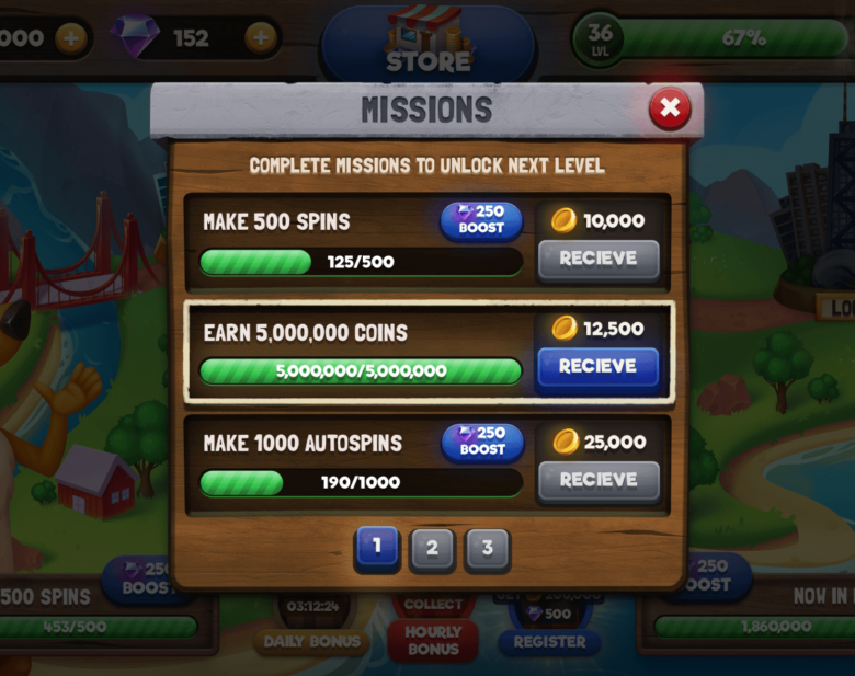 Game graphics design for Mobile Game Slots World